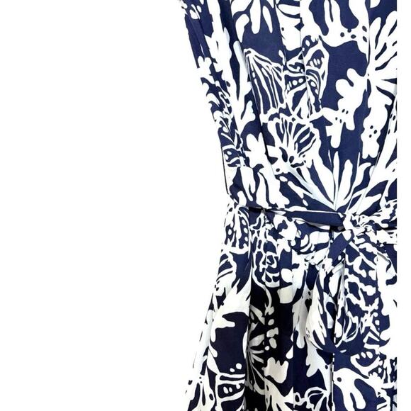 LILLY PULITZER FARRAH JUMPSUIT IN BLUE SIZE MEDIUM - Picture 3 of 7